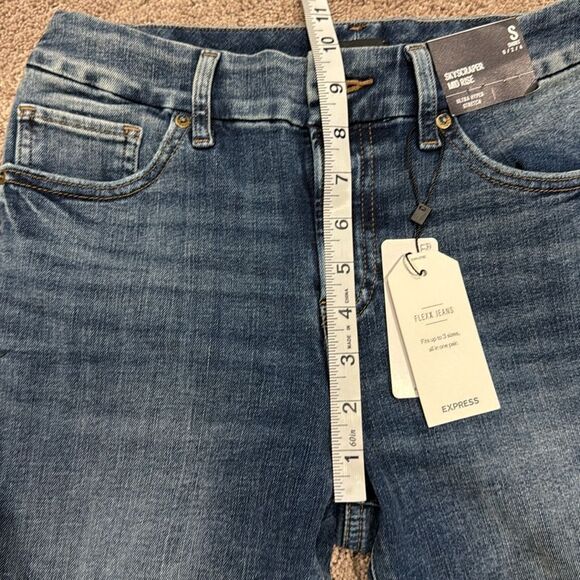 Express Flexx Skyscraper Mid Rise stretch size small ! - Picture 4 of 10